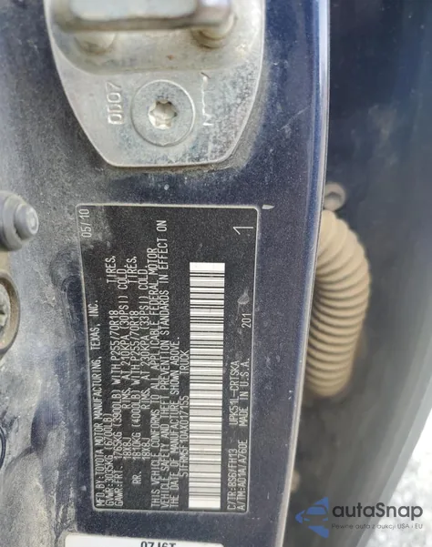 2010 Toyota Tundra Double Cab Sr5 z USA, uszkodzony, nr VIN 5TFRM5F10AX017155